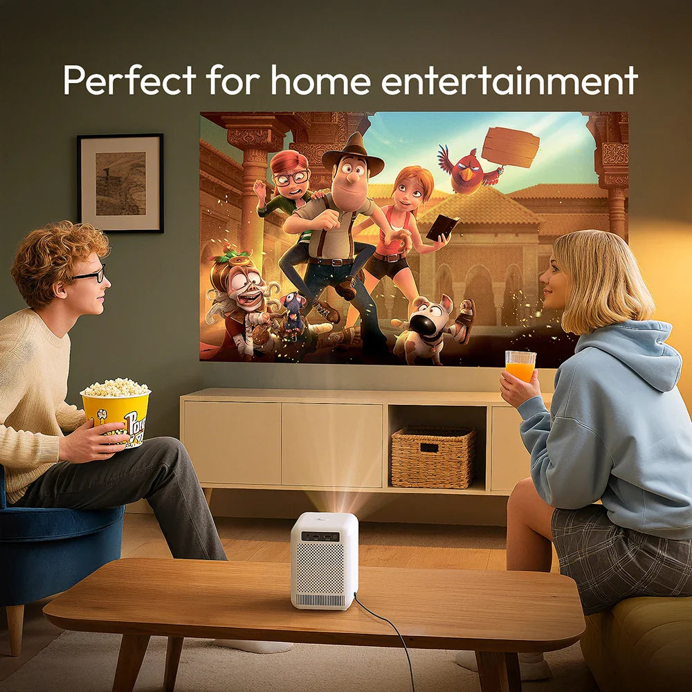 Smart Mini Home Theater Projector White