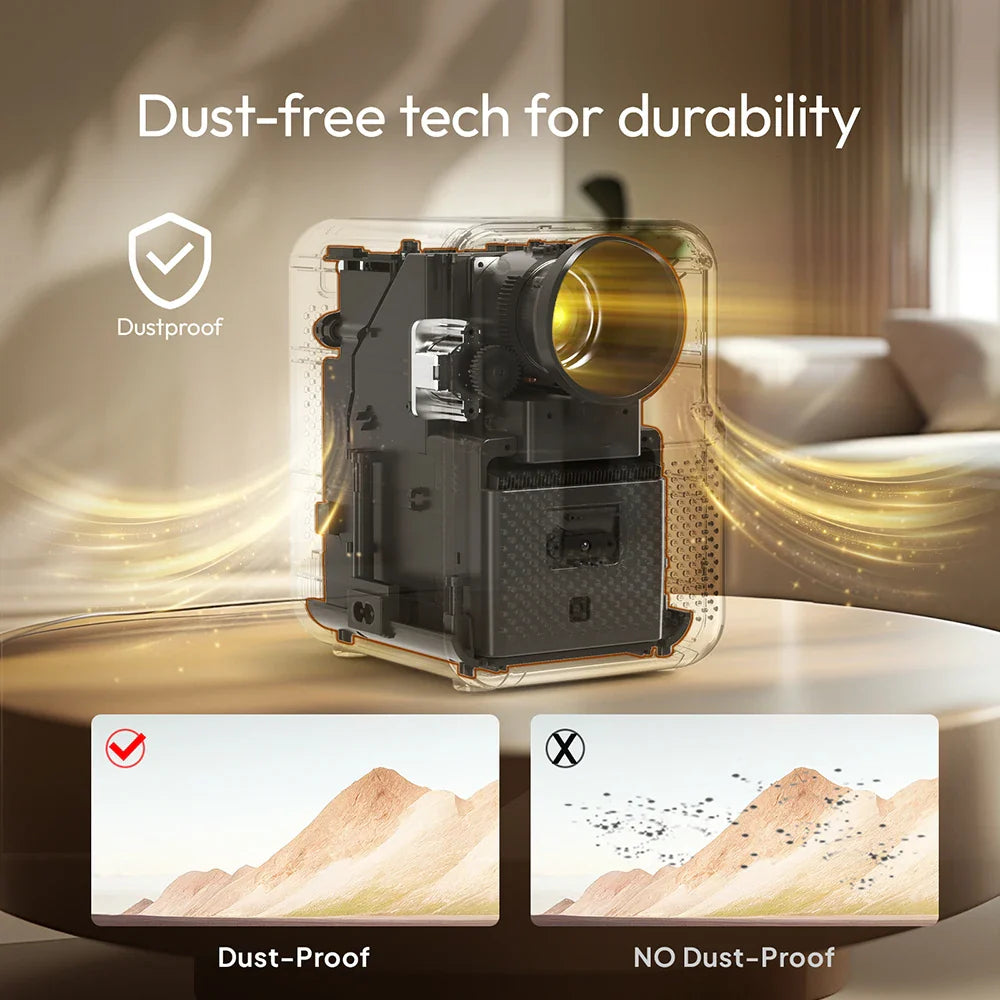 Smart Mini Home Theater Projector White